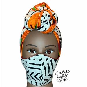Full headwrap and mask set